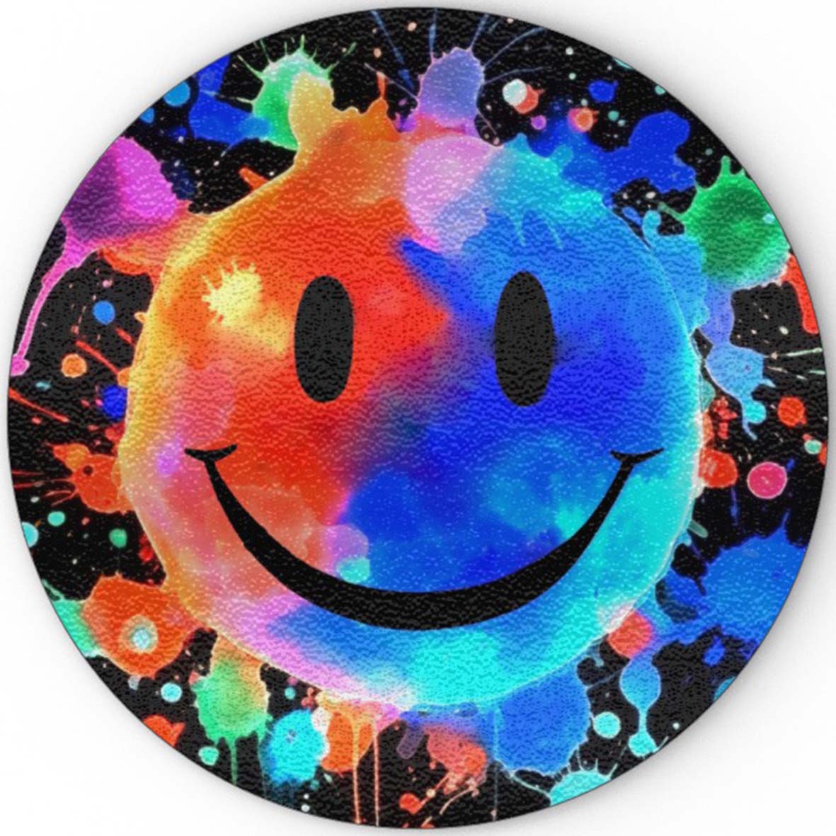 A Splash Of Happy - Glass Chopping Board