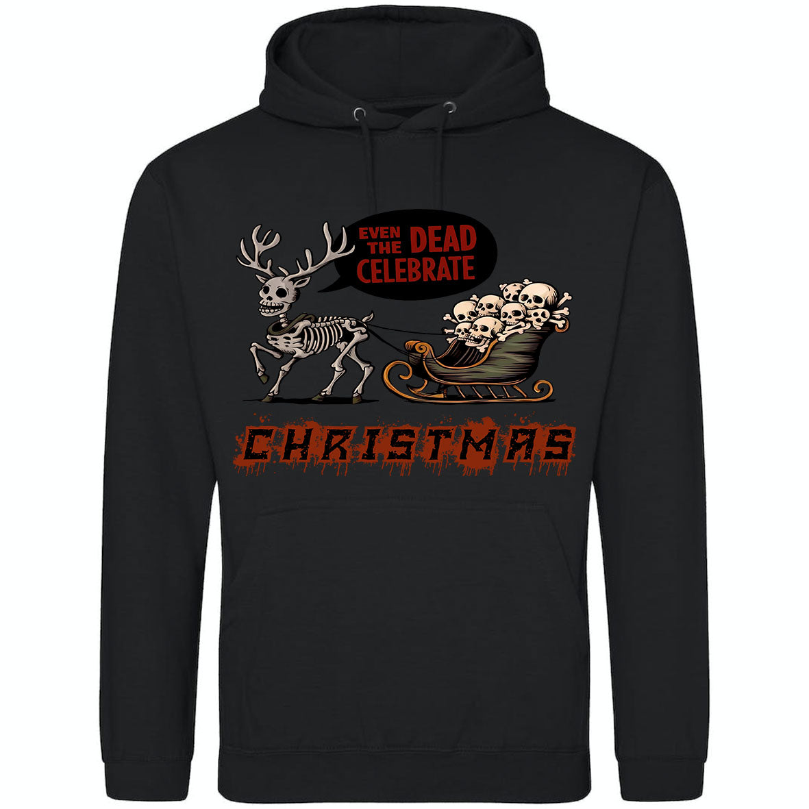 Even The Dead Celebrate Christmas Hoodie