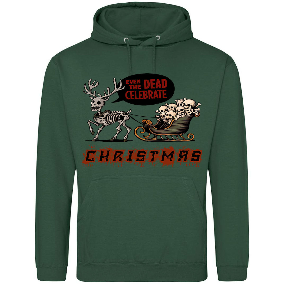 Even The Dead Celebrate Christmas Hoodie