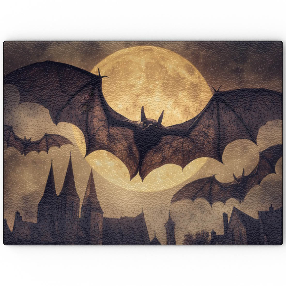 Night Flight - Glass Chopping Board