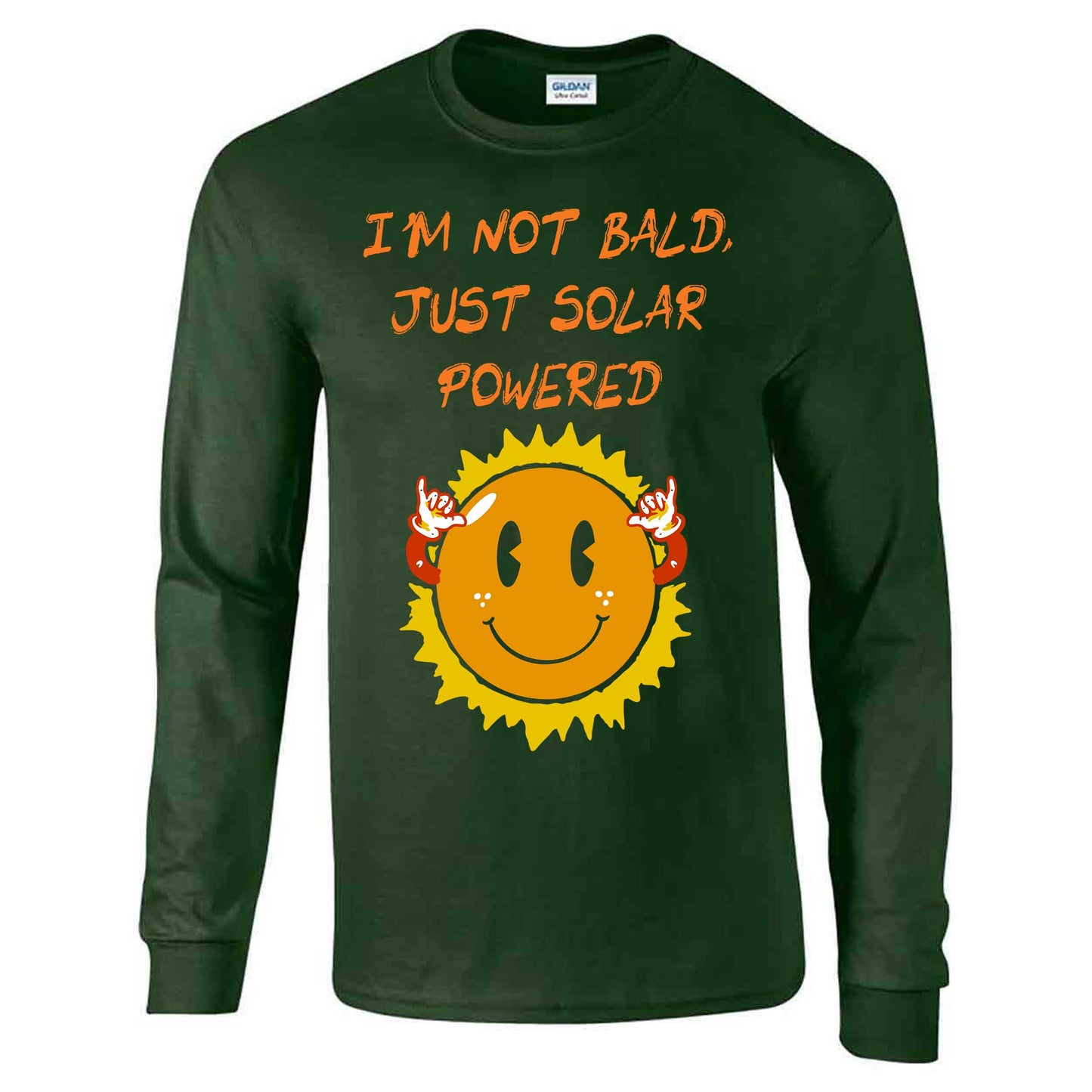 I'm Not Bald, Just Solar Powered - Long Sleeve T-shirt