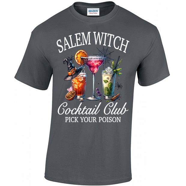 Salem Witch Cocktail Club Pick Your Poison T-shirt