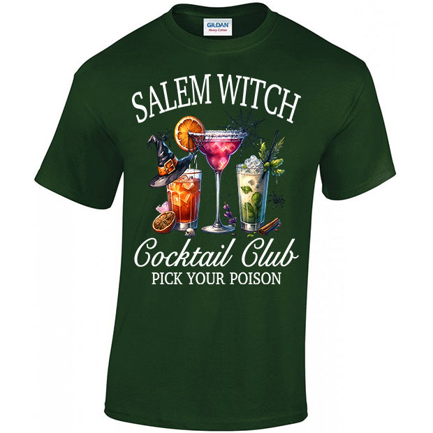 Salem Witch Cocktail Club Pick Your Poison T-shirt