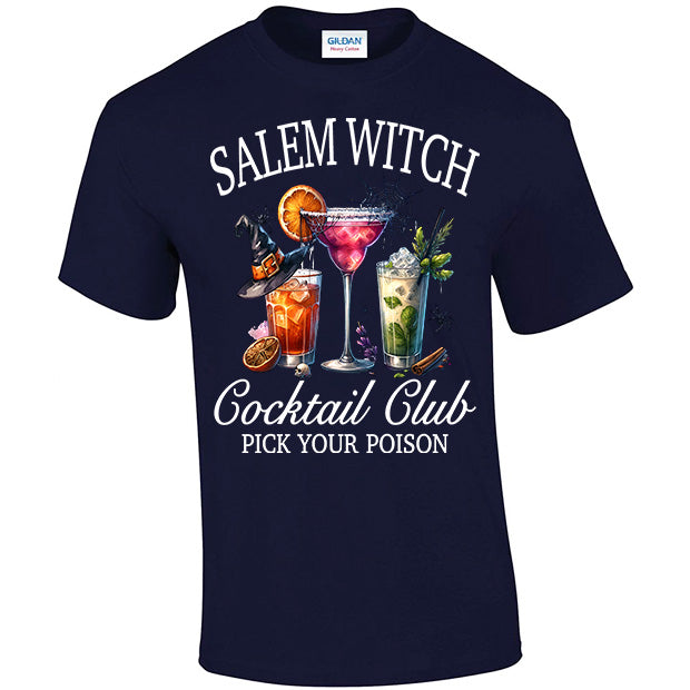 Salem Witch Cocktail Club Pick Your Poison T-shirt
