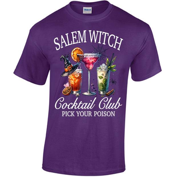 Salem Witch Cocktail Club Pick Your Poison T-shirt