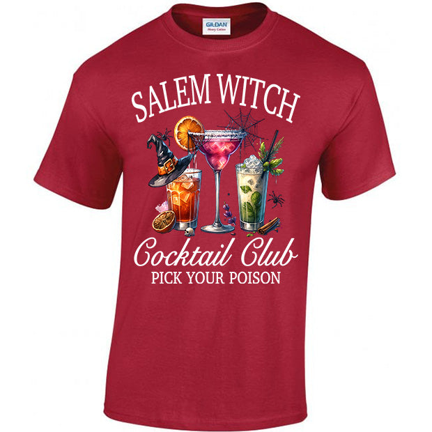 Salem Witch Cocktail Club Pick Your Poison T-shirt
