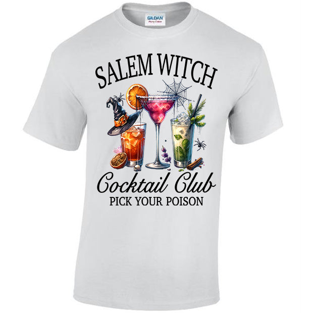 Salem Witch Cocktail Club Pick Your Poison T-shirt