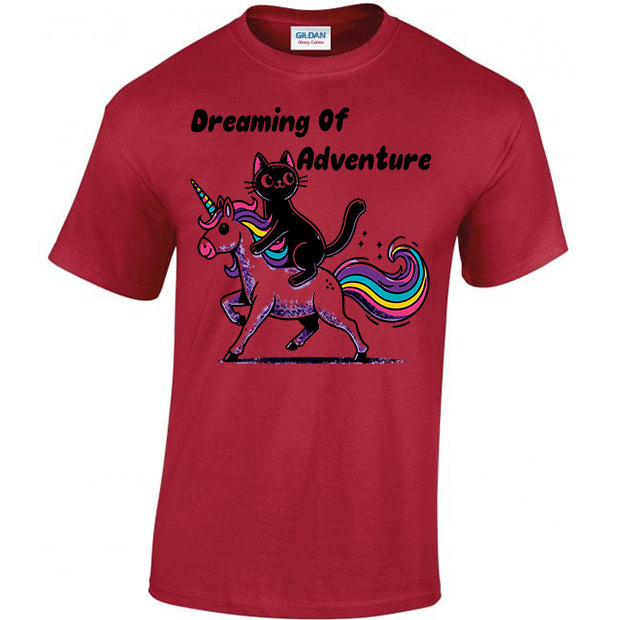Dreaming Of Adventure with Cats and Unicorns T-shirt