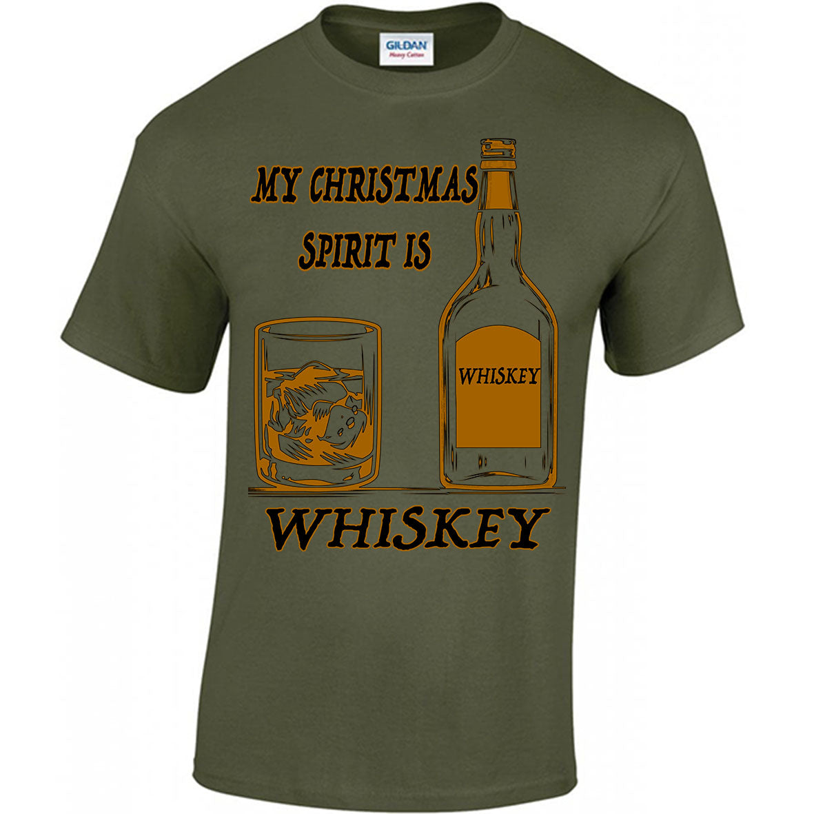 My Christmas Spirit Is Whiskey T-shirt