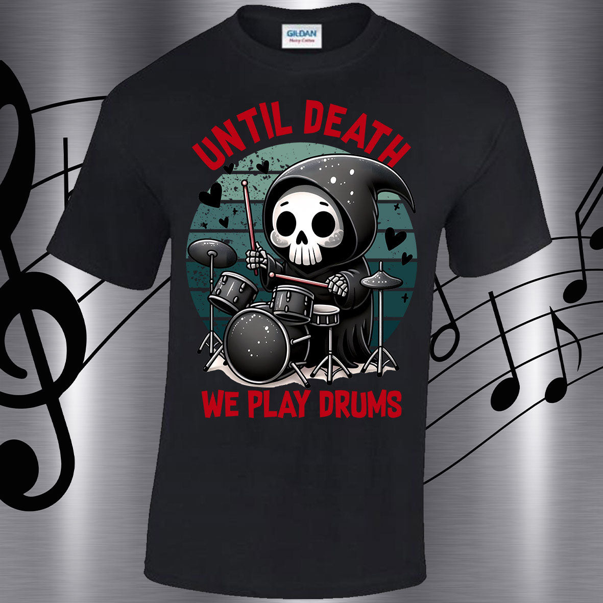 Until Death We Play Drums T-shirt