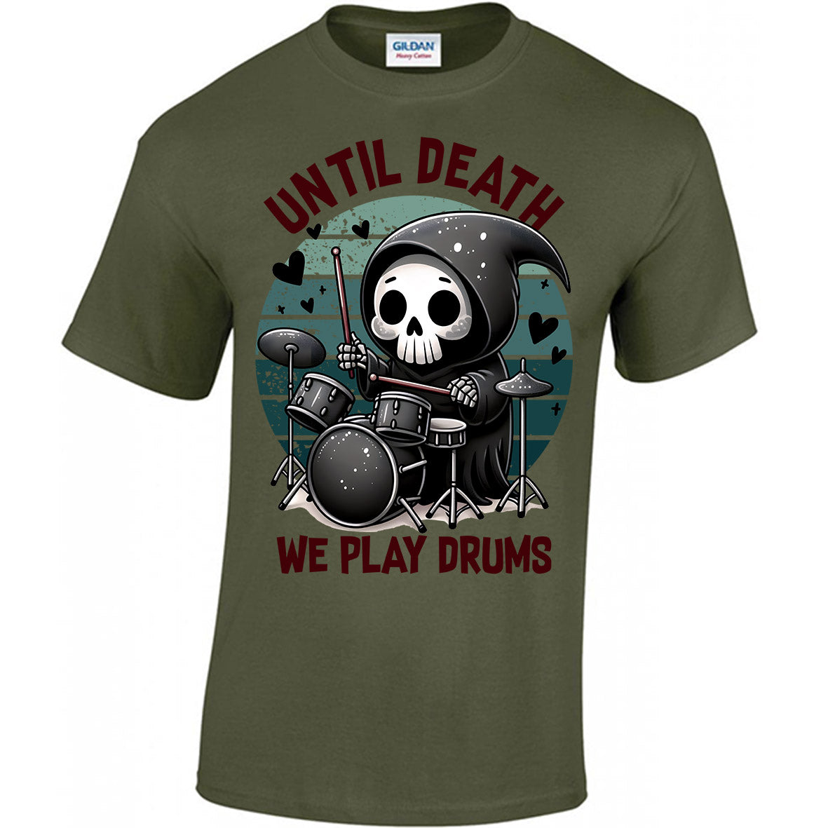 Until Death We Play Drums T-shirt