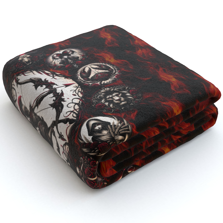 Sagittarius Hell's Zodiac - Polar Fleece Blanket