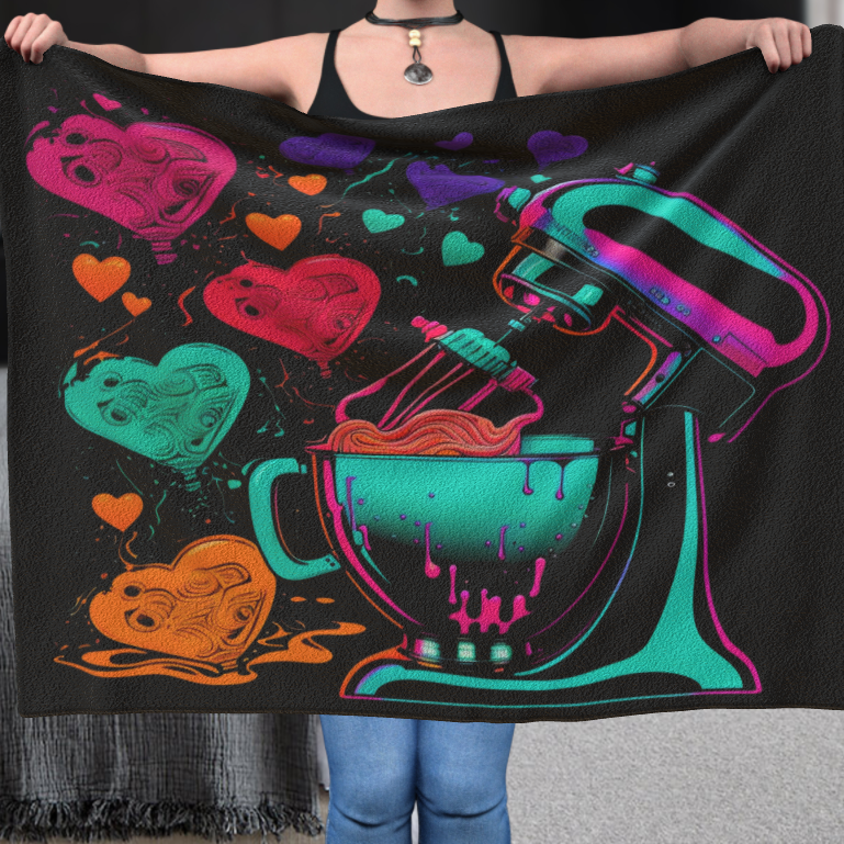 Baking With Love - Polar Fleece Blanket