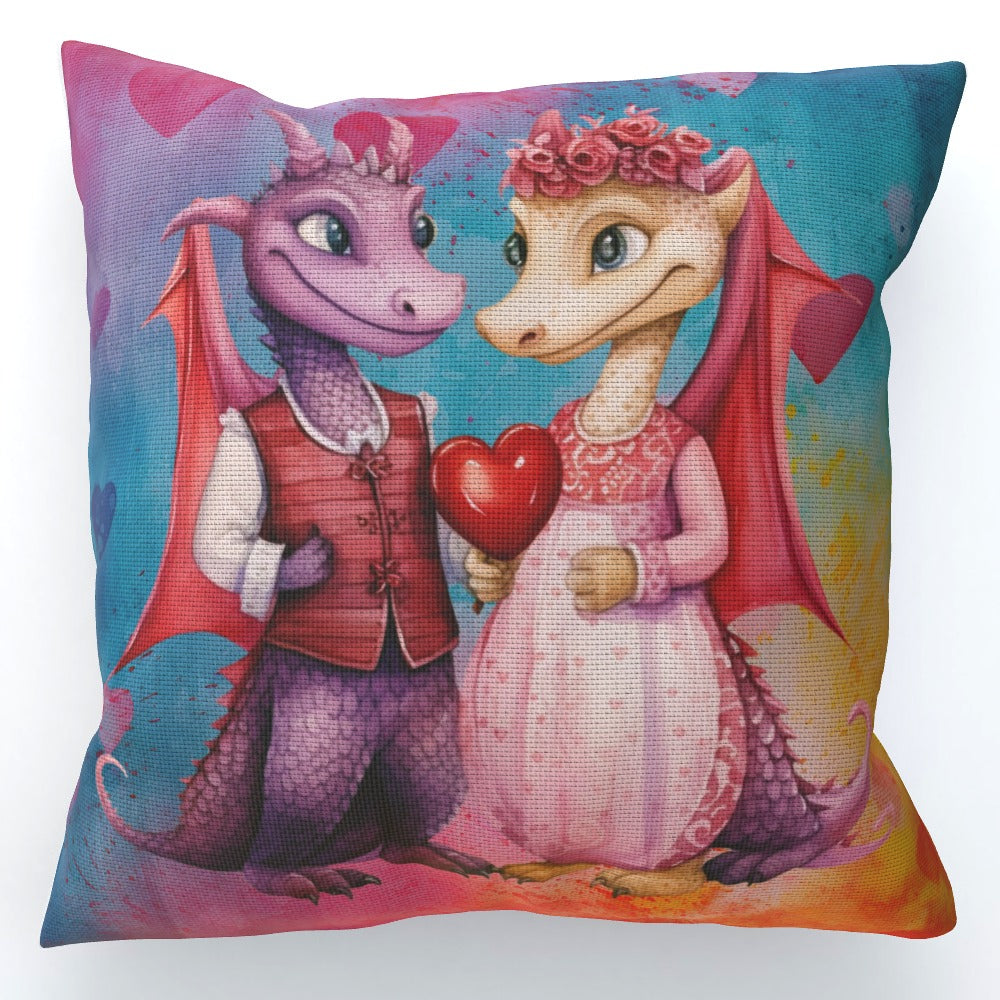 Dragons In Love VII - Cushion, Double-Sided