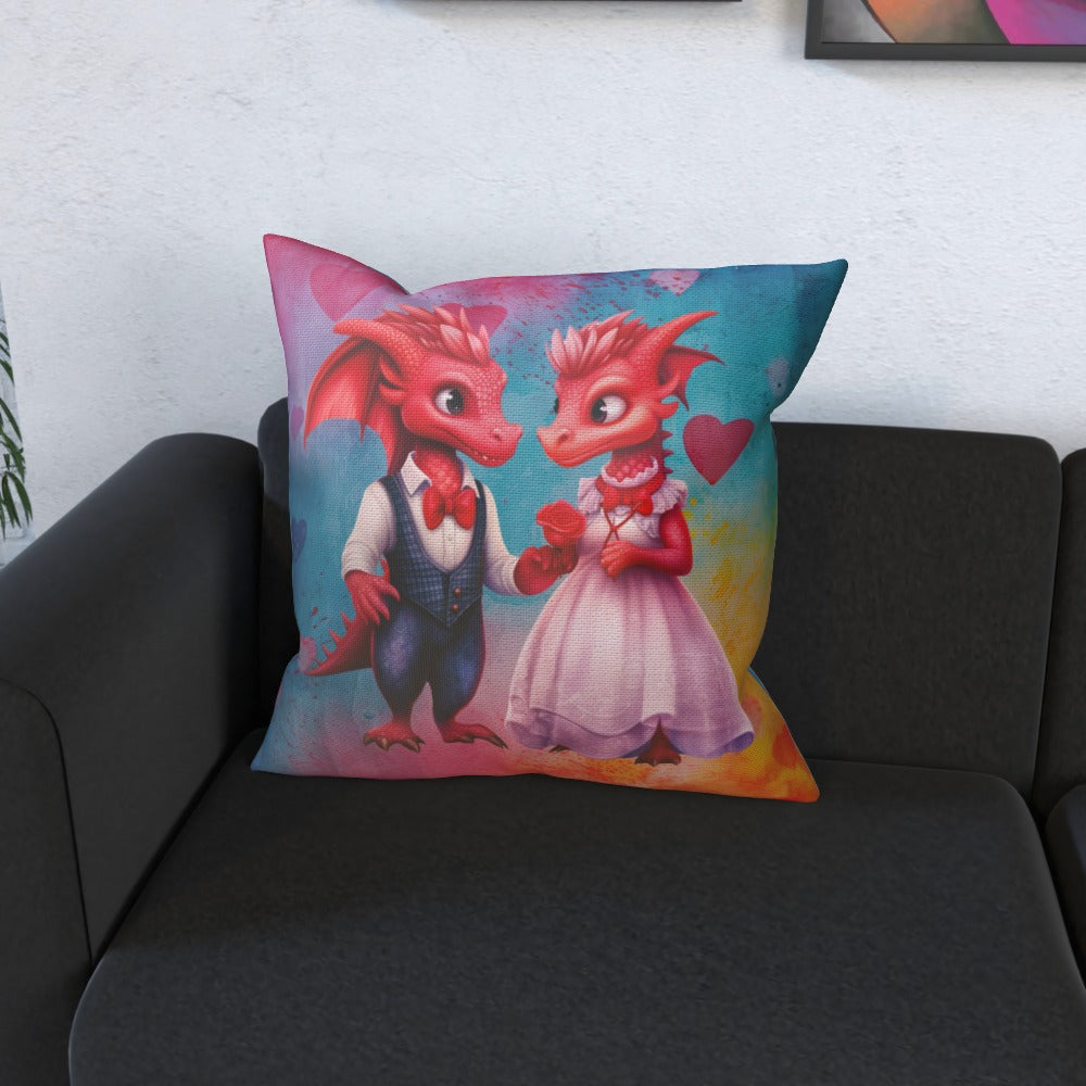 Dragons In Love VIII - Cushion, Double-Sided