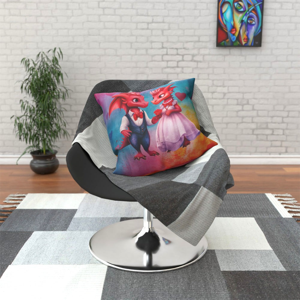 Dragons In Love VIII - Cushion, Double-Sided