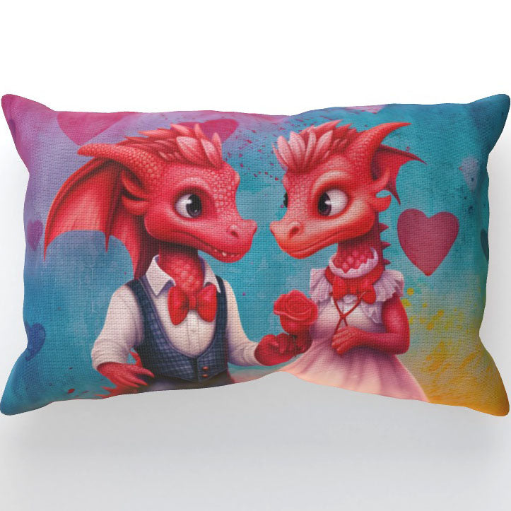 Dragons In Love VIII - Cushion, Double-Sided