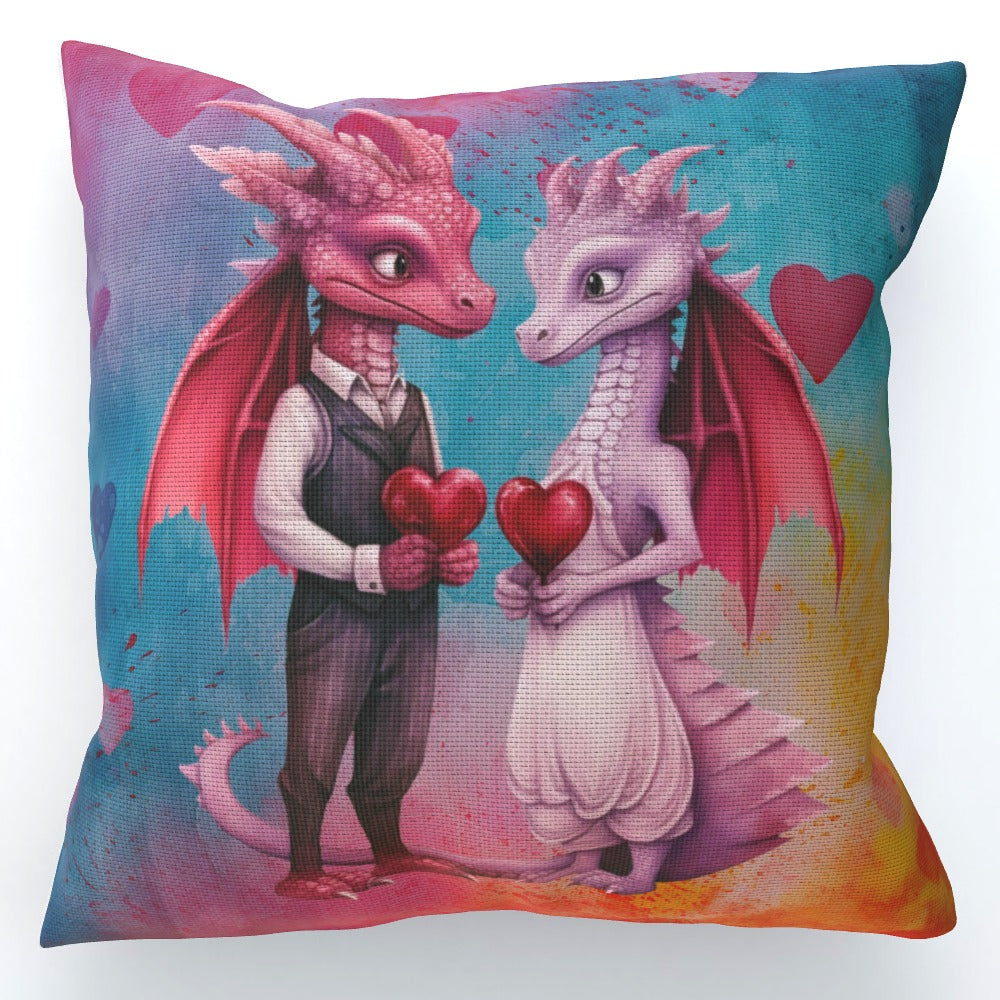 Dragons In Love IX - Cushion, Double-Sided