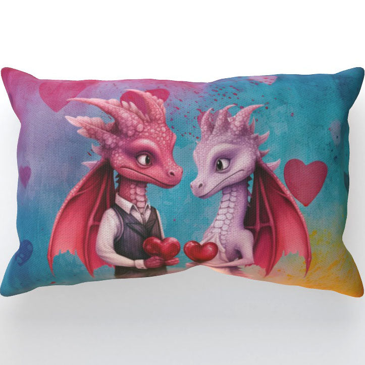 Dragons In Love IX - Cushion, Double-Sided