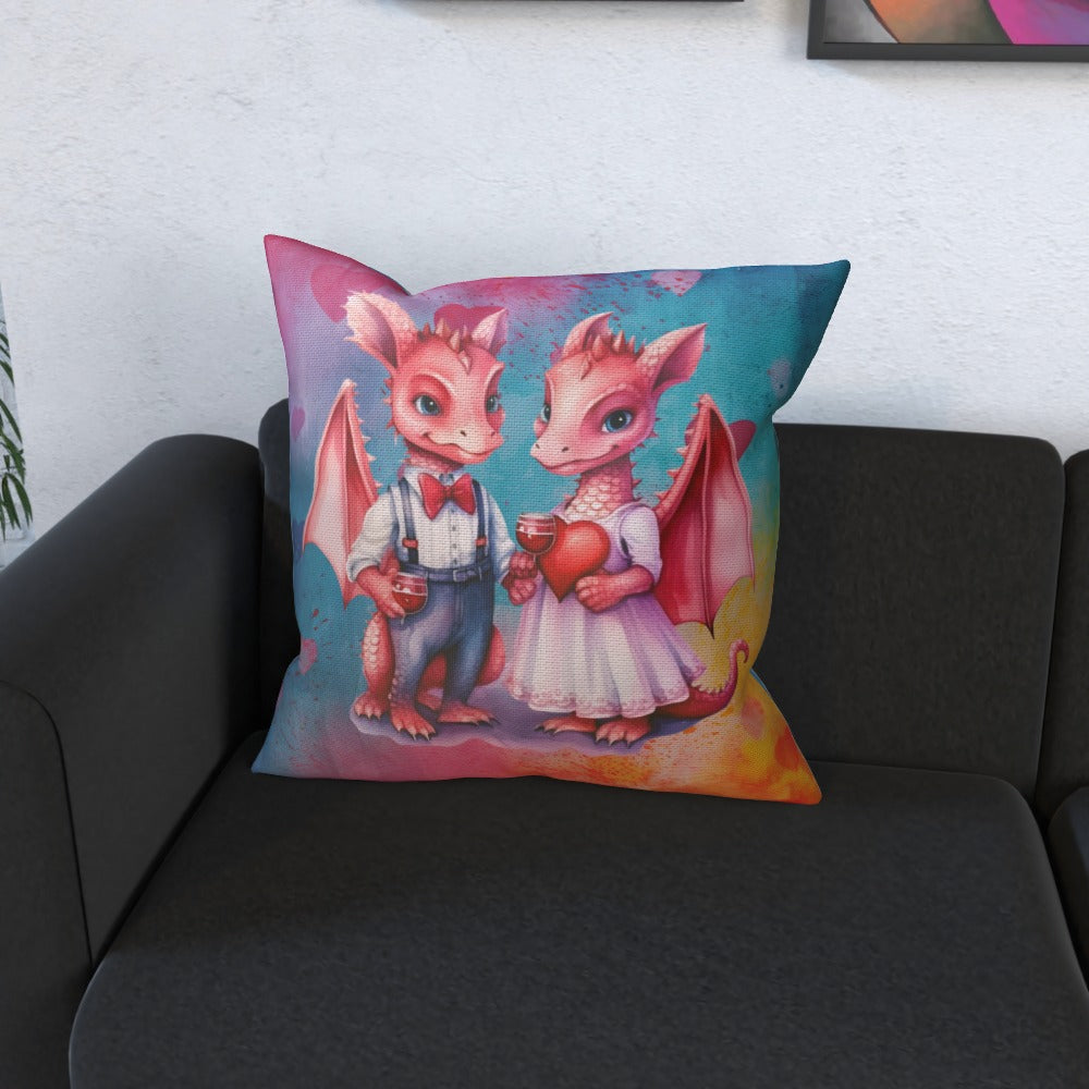 Dragons In Love XI - Cushion, Double-Sided