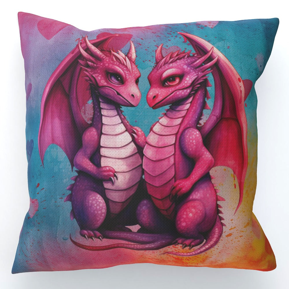 Dragons In Love XIII - Cushion, Double-Sided