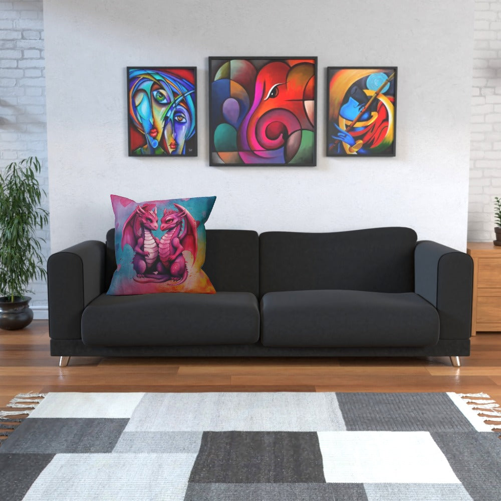 Dragons In Love XIII - Cushion, Double-Sided