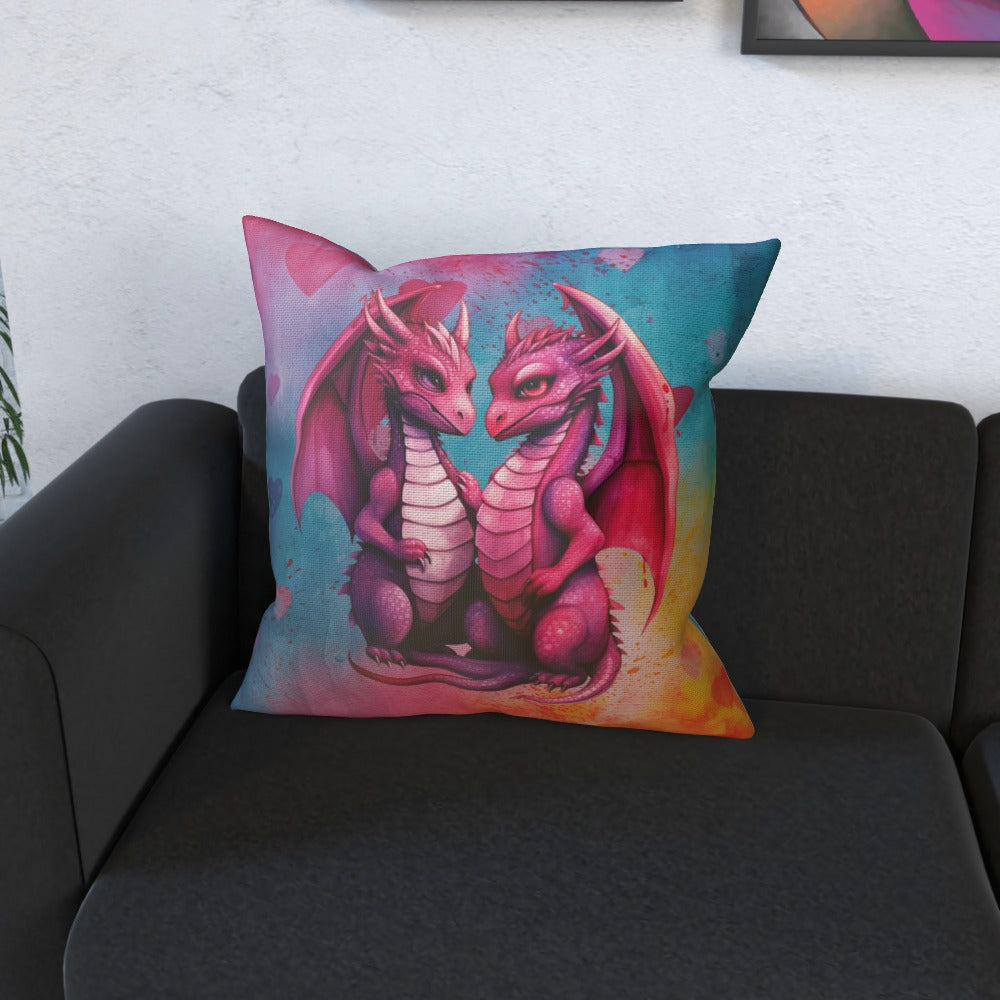 Dragons In Love XIII - Cushion, Double-Sided