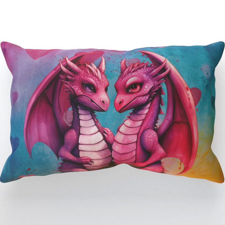Dragons In Love XIII - Cushion, Double-Sided