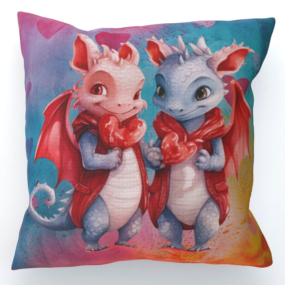 Dragons In Love XVI - Cushion, Double-Sided