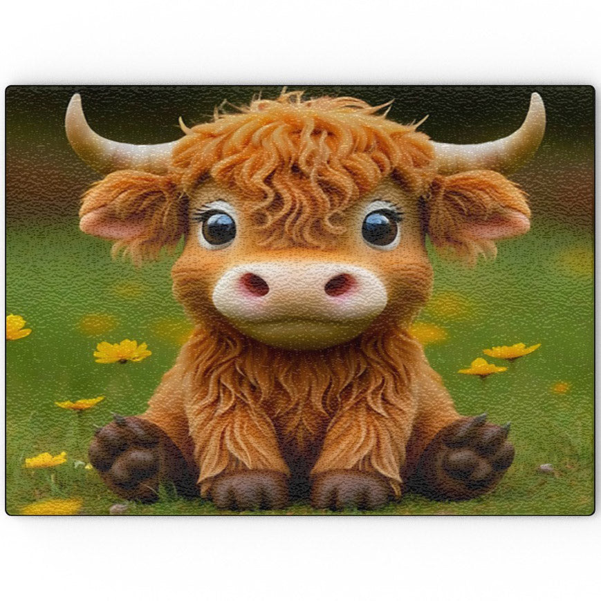 Fudge The Funny Cow, Glass Chopping Board