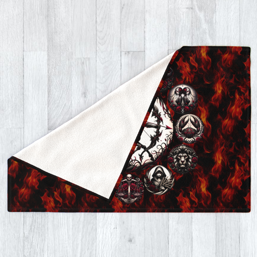 Sagittarius Hell's Zodiac - Polar Fleece Blanket