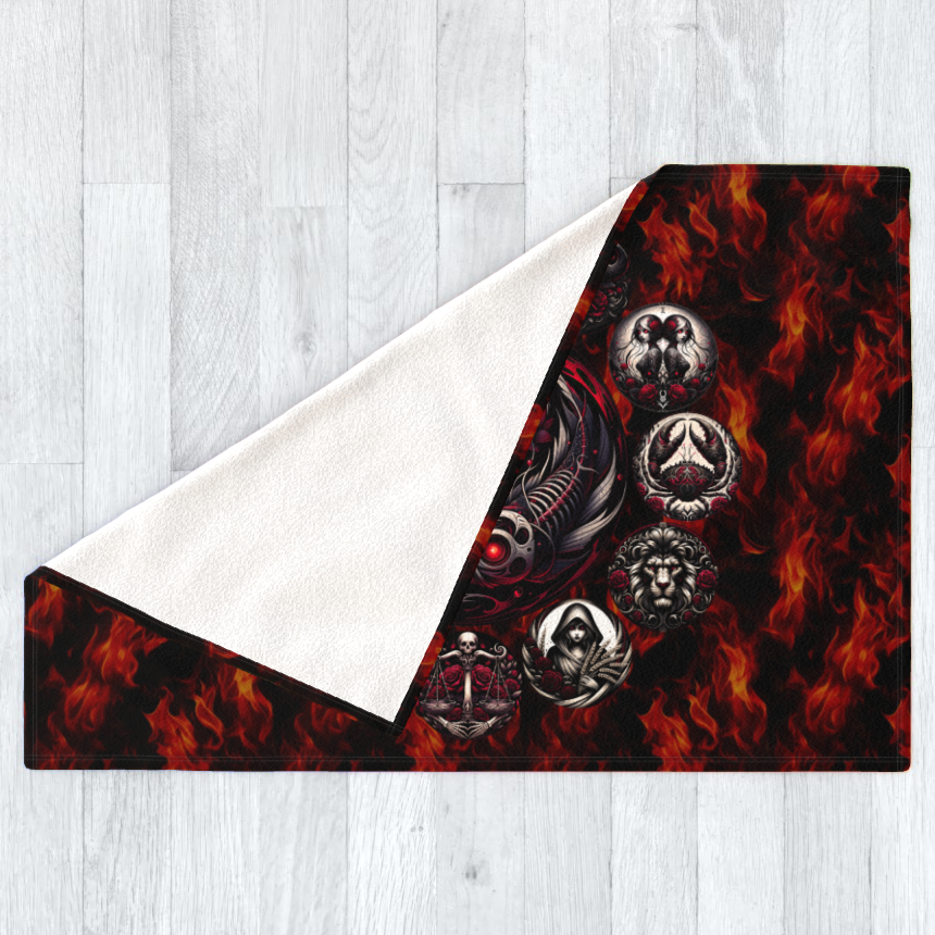 Pisces Hell's Zodiac - Polar Fleece Blanket