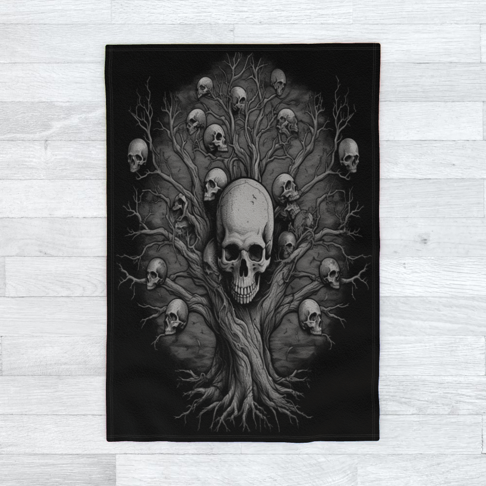 Shadow World Tree of Death - Polar Fleece Blanket