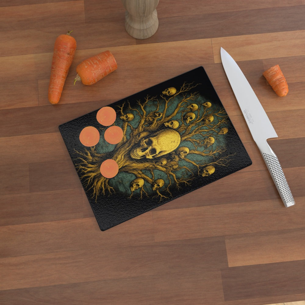 Soul Collector Tree of Death - Glass Chopping Board