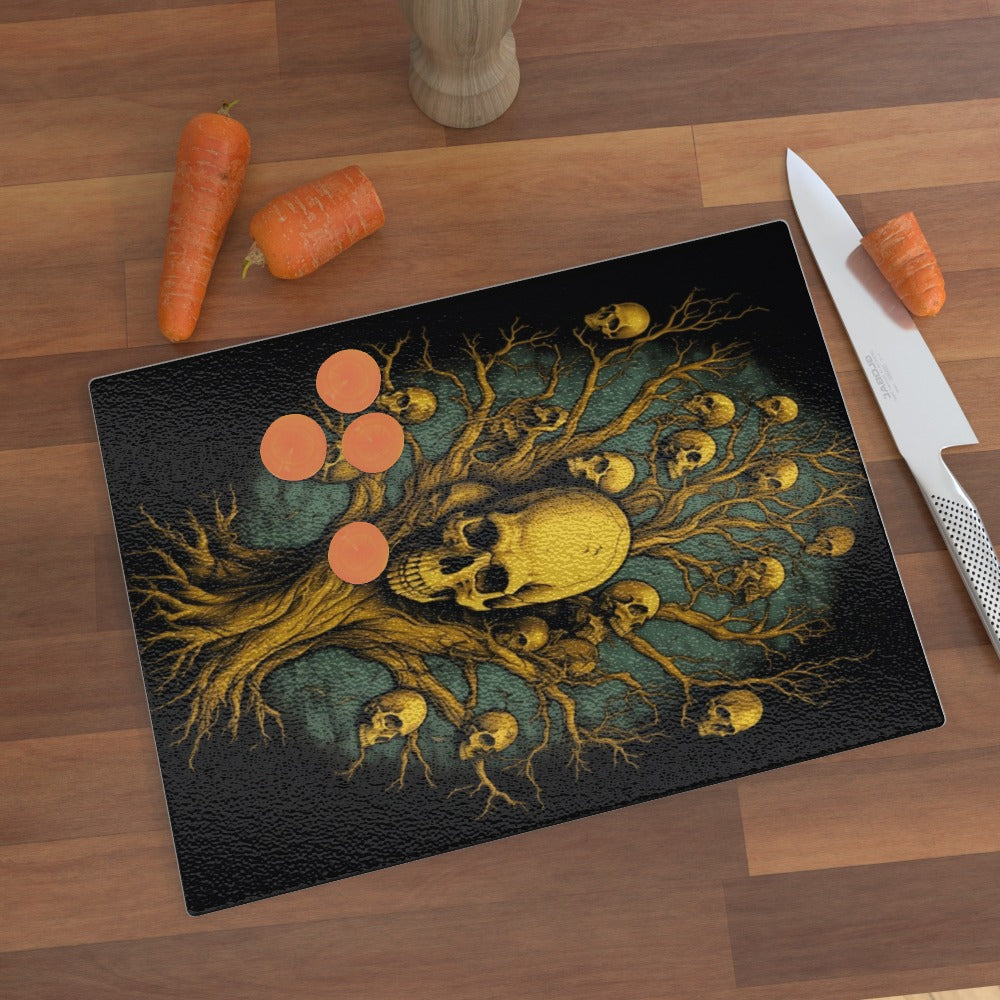 Soul Collector Tree of Death - Glass Chopping Board