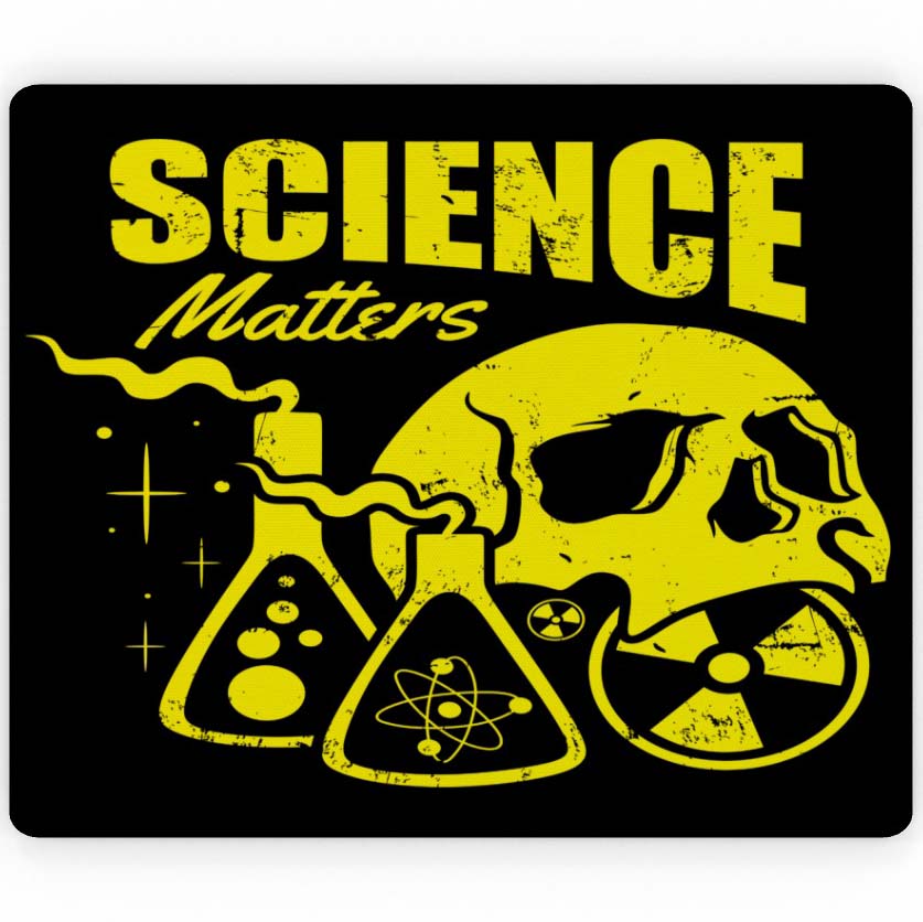 Science Matter (Black) - Mouse Mat