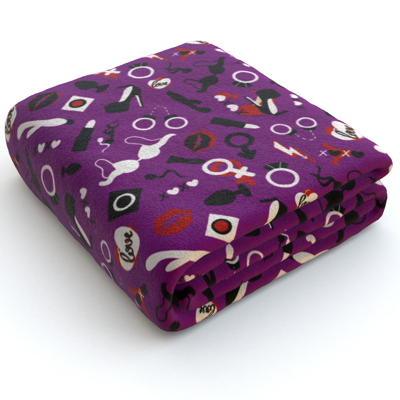 Sexy with Rude Thoughts - Polar Fleece Blanket