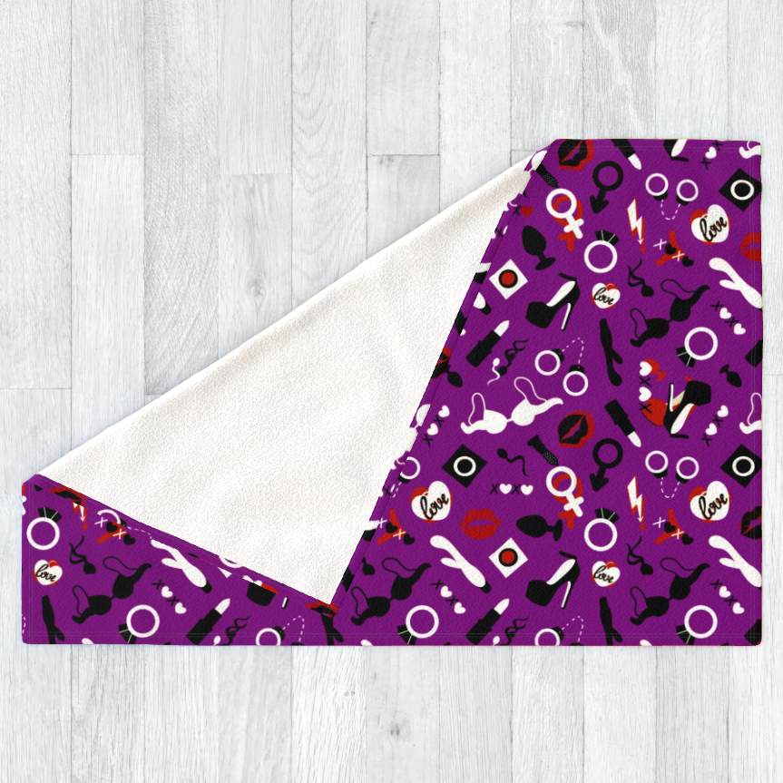 Sexy with Rude Thoughts - Polar Fleece Blanket