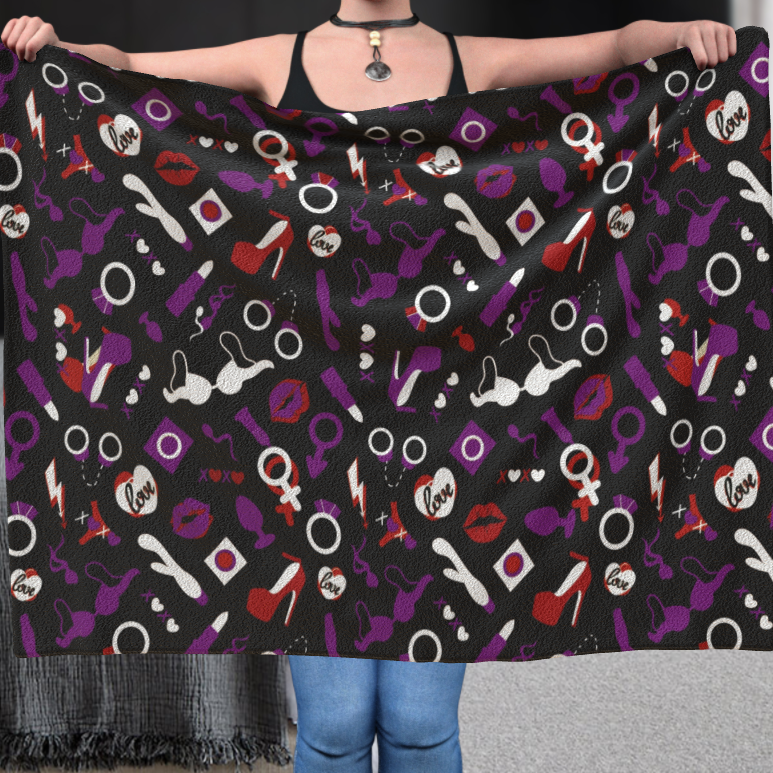 Sexy with Rude Thoughts II - Polar Fleece Blanket