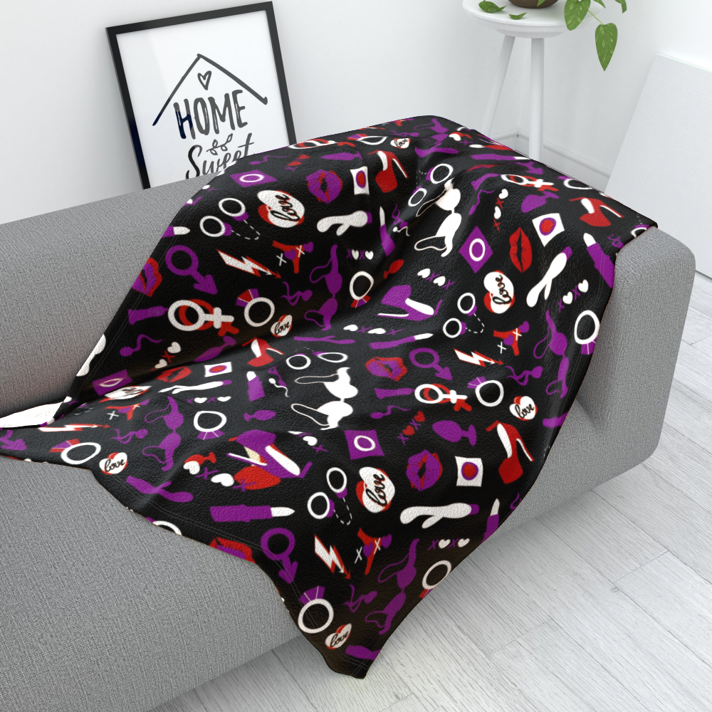 Sexy with Rude Thoughts II - Polar Fleece Blanket