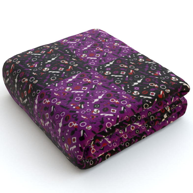 Sexy Mixed with Rude Thoughts, Polar Fleece Blanket