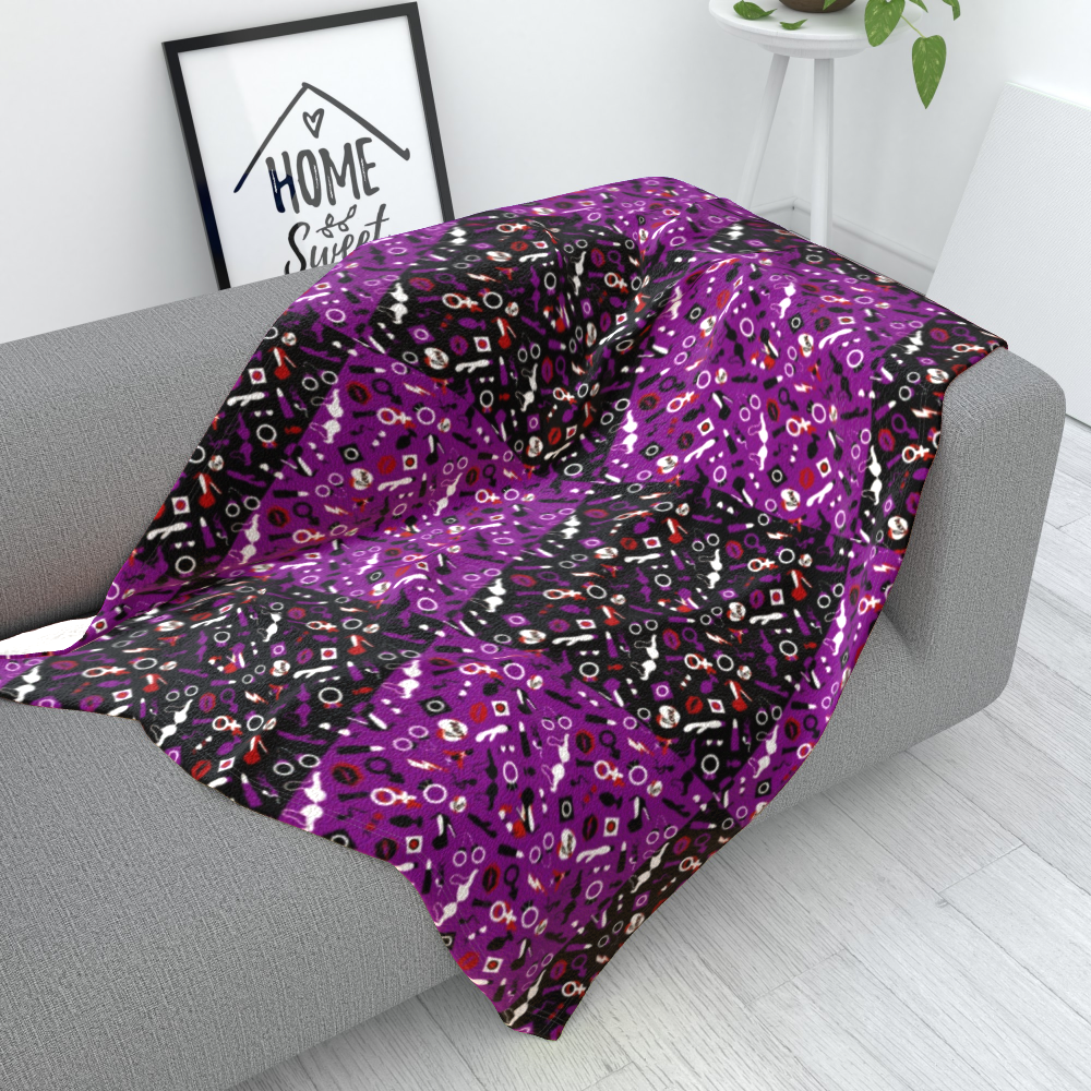 Sexy Mixed with Rude Thoughts, Polar Fleece Blanket