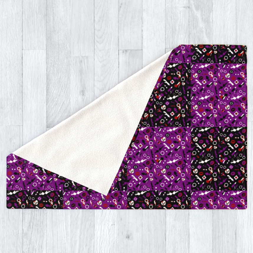Sexy Mixed with Rude Thoughts, Polar Fleece Blanket