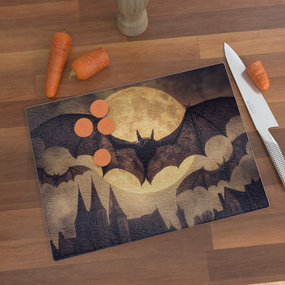 Night Flight - Glass Chopping Board