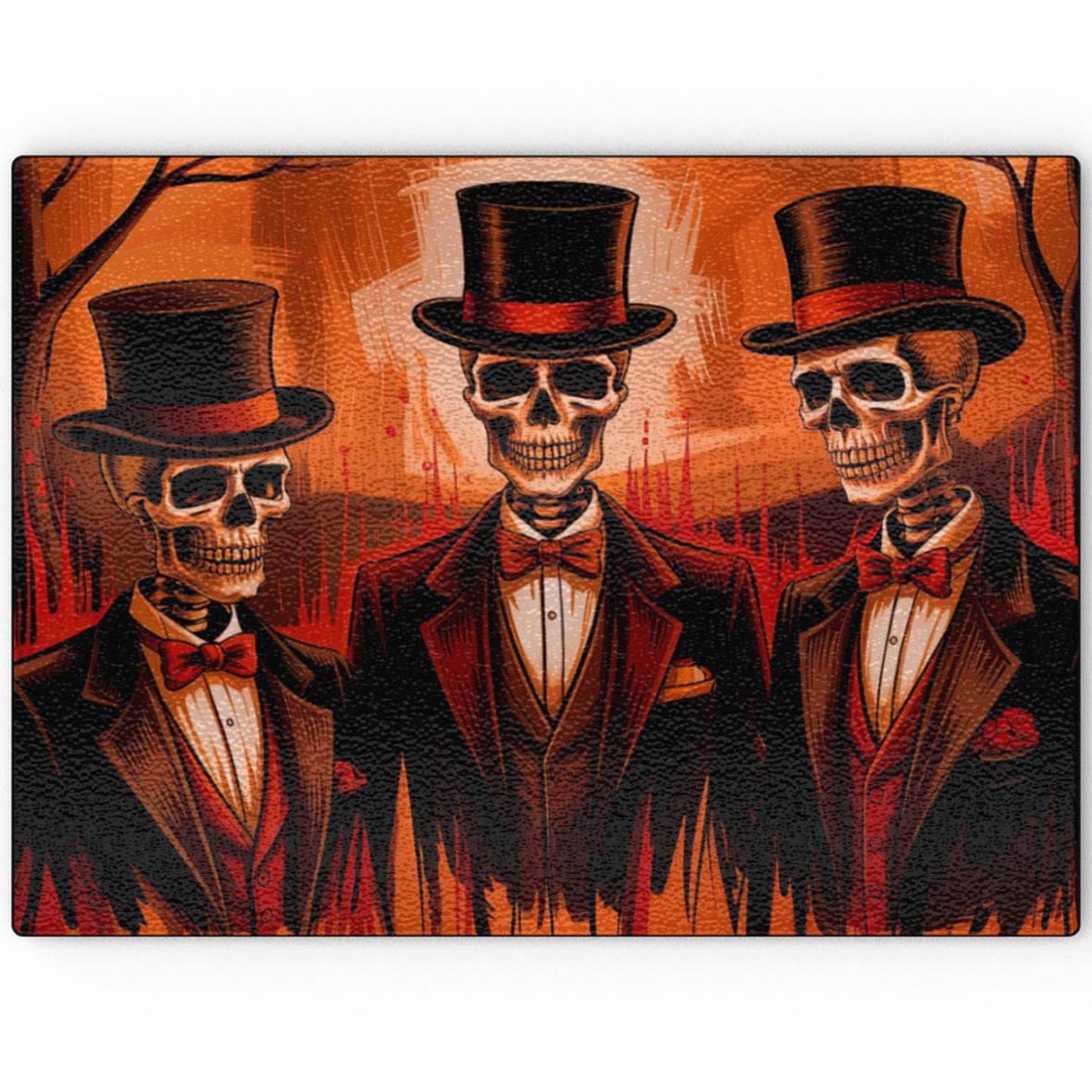 Hell's Gentlemen - Glass Chopping Board