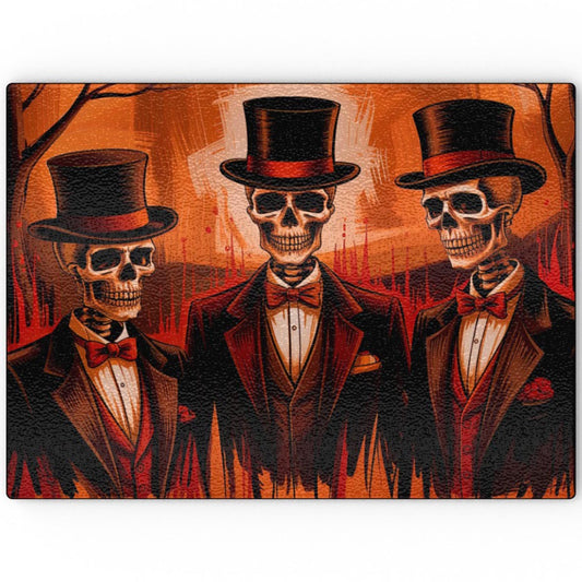 Hell's Gentlemen - Glass Chopping Board