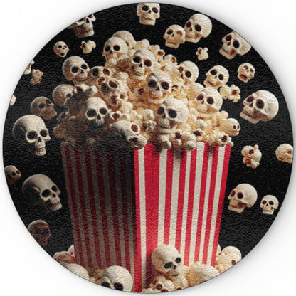Horror Movie Popcorn - Glass Chopping Board