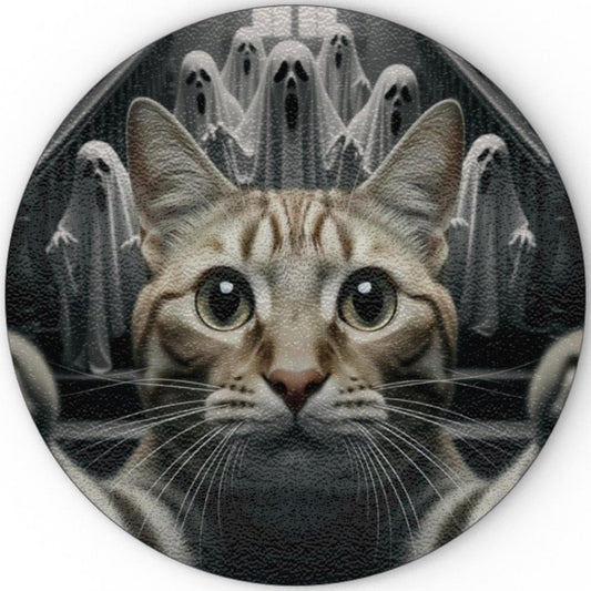 My Cat's Disturbing Selfie - Glass Chopping Board