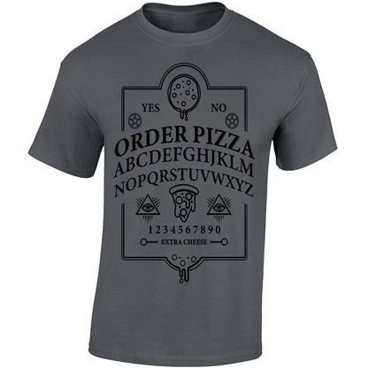 Ouija Pizza Order - Dark Grey T-shirt