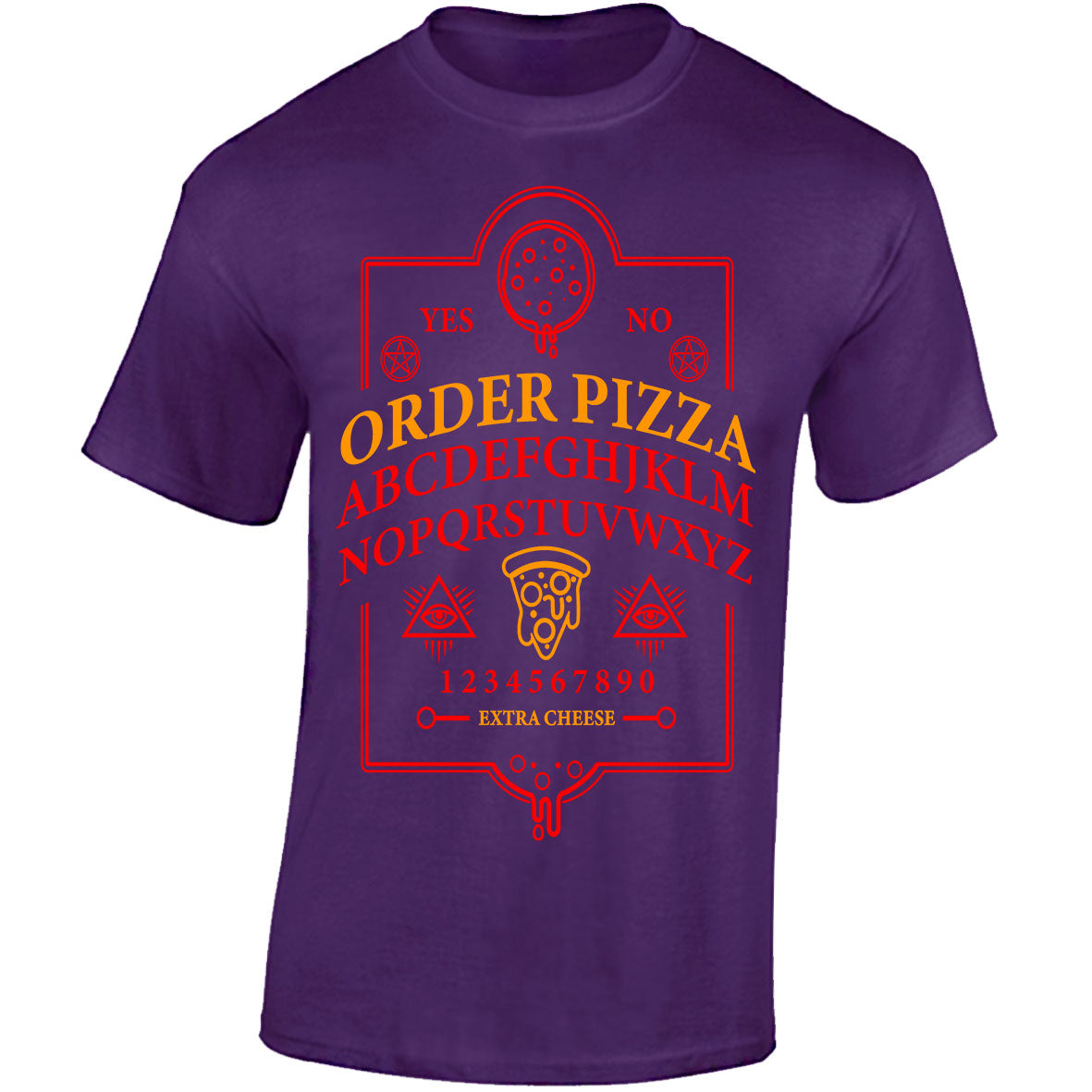 Ouija Pizza Order - Purple T-shirt